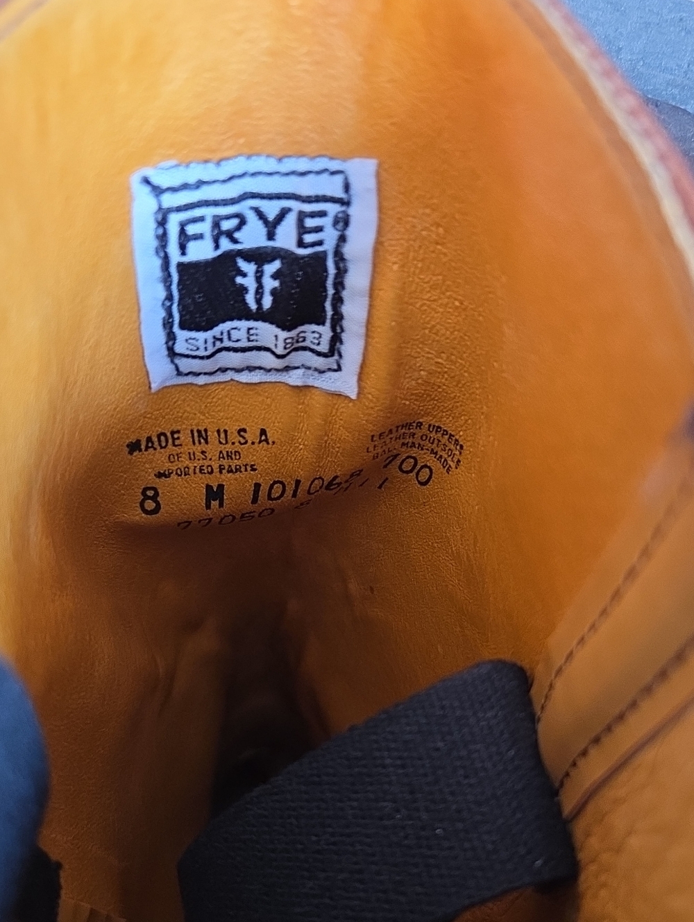 FRYE Tall Leather Pull-On Boots in Cognac Brown - Picture 4 of 8